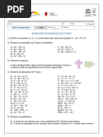 Lista 10 - Resolução de equações do 2º grau