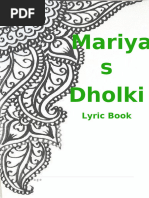 Dholki Book