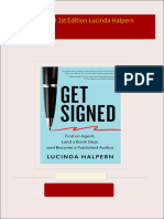 Get Get Signed 1st Edition Lucinda Halpern free all chapters