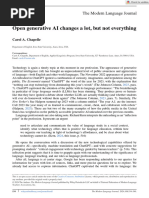 The Modern Language Journal - 2024 - Chapelle - Open generative AI changes a lot  but not everything