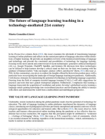 The Modern Language Journal - 2024 - González‐Lloret - The future of language learning teaching in a technology‐mediated