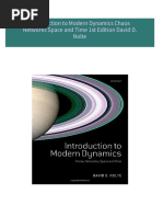 Introduction to Modern Dynamics Chaos Networks Space and Time 1st Edition David D. Nolte 2024 scribd download