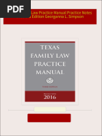 Download full Texas Family Law Practice Manual Practice Notes 2016 3rd Edition Georganna L. Simpson ebook all chapters