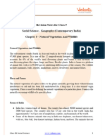 Geography Chapter 5 Natural Vegetation and Wildlife Class 9 Notes PDF