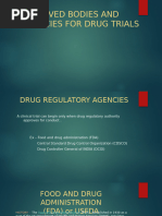 Approved Bodies Andagencies for Drug Trials