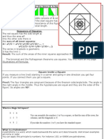 How To Find The Area of A Square Inside A Square