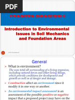 Environmental Issues in Foundation areas