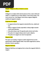 Class 10-Notes Ch- Magnetic