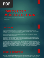 LECCION 6- ESTILOS CSS Y MODELO DE CAJA