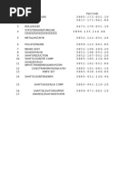 ISEKI  Bearing list