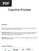 Cognitive Process Notes