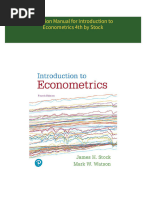 PDF Solution Manual for Introduction to Econometrics 4th by Stock download