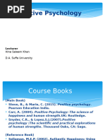 Chp. 1 Introduction to Positive Psychology