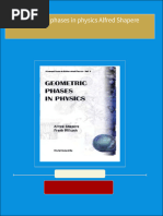 Geometric phases in physics Alfred Shapere All Chapters Instant Download