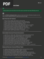 Bash Script Exercises