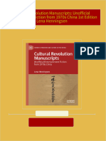 Download full Cultural Revolution Manuscripts: Unofficial Entertainment Fiction from 1970s China 1st Edition Lena Henningsen ebook all chapters