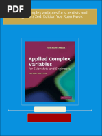 Get Applied complex variables for scientists and engineers 2ed. Edition Yue Kuen Kwok free all chapters