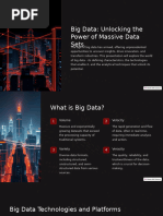 Big Data Unlocking the Power of Massive Data Sets