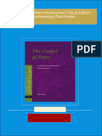 Full download The Gospel of Peter Introduction Critical Edition and Commentary Paul Foster pdf docx