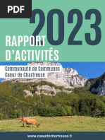 RAPPORT D’ACTIVITÉS Communauté de Communes Coeur de Chartreuse