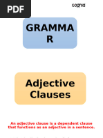 Adjective Clauses