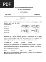 Half yearly Question Paper, class XII 2024.