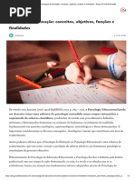 Psicologia Da Educação_ Conceitos, Objetivos, Funções e Finalidades - Blog Do Portal Educação