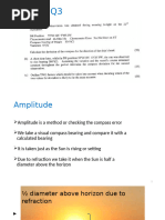 Compass Error by Polaris and Amplitude