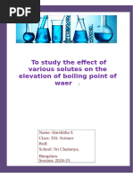 chemistry project