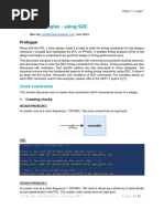 STA by examples using SDC