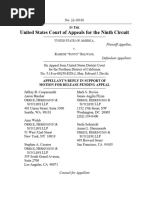 Balwani Appeallate Reply in Support of Bail Pending Appeal - USA v. Ramesh Balwani, Docket No. 22-10338 (9th Cir. Dec 21, 2022), Court Docket