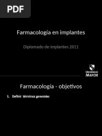 Farmacología en implantes