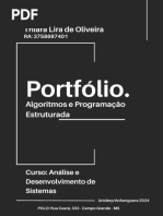 ALGORITMOS E PROGRAMAÇÃO ESTRUTURADA