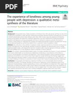 2. Achterbergh, L.; Pitman, A.; Birken, M. (2020). the Experience of Loneliness Among Young People With Depression a Qualitative Meta-synthesis Of