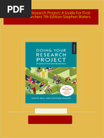 Full Download Doing Your Research Project: A Guide For First-Time Researchers 7th Edition Stephen Waters PDF DOCX