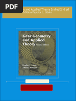 Download full Gear Geometry and Applied Theory 2nd ed 2nd ed Edition Faydor L. Litvin ebook all chapters