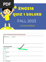 Eng518 Quiz 1 Fall 2023 Solved -(Vusolutionpoint.com)