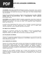 Contrato de Locação Comercial