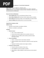 Plano de Aula Semanal Natal para o 1 Ano do Ensino Fundamental