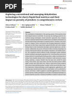 Comp Rev Food Sci Food Safe - 2024 - Sultana - Exploring Conventional and Emerging Dehydration Technologies for Slurry