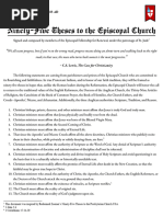 Ninety-Five Theses to the Episcopal Church (3)