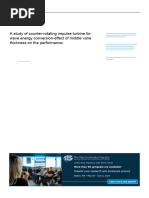 A Study of Counter-rotating Impulse Turbine For