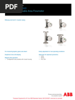 ABB VA Master FAM540 Metal Cone Variable Area Flowmeter Comprehensive Support Document