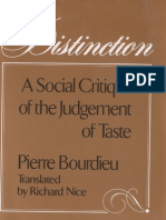 Bourdieu Distinction