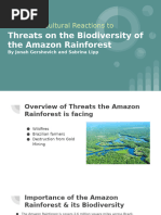 Social and Cultural Reactions to the Threats of the Biodiversity of the Amazon Rainforest