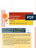 Ch3 Water Resources Notes(1)