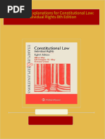 Download Examples & Explanations for Constitutional Law: Individual Rights 8th Edition ebook All Chapters PDF