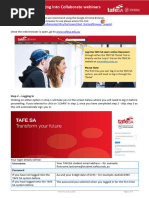 Collaborate- Logging in-Student Instructions