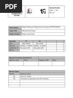 Method Statement of Calibration Shop & Testing