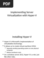 12 Implementing Server Virtualization With Hyper-V